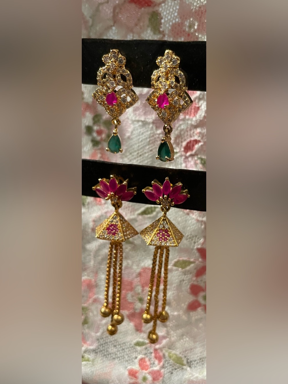 Sparkling eye candy! Two new pairs of earrings bundle.